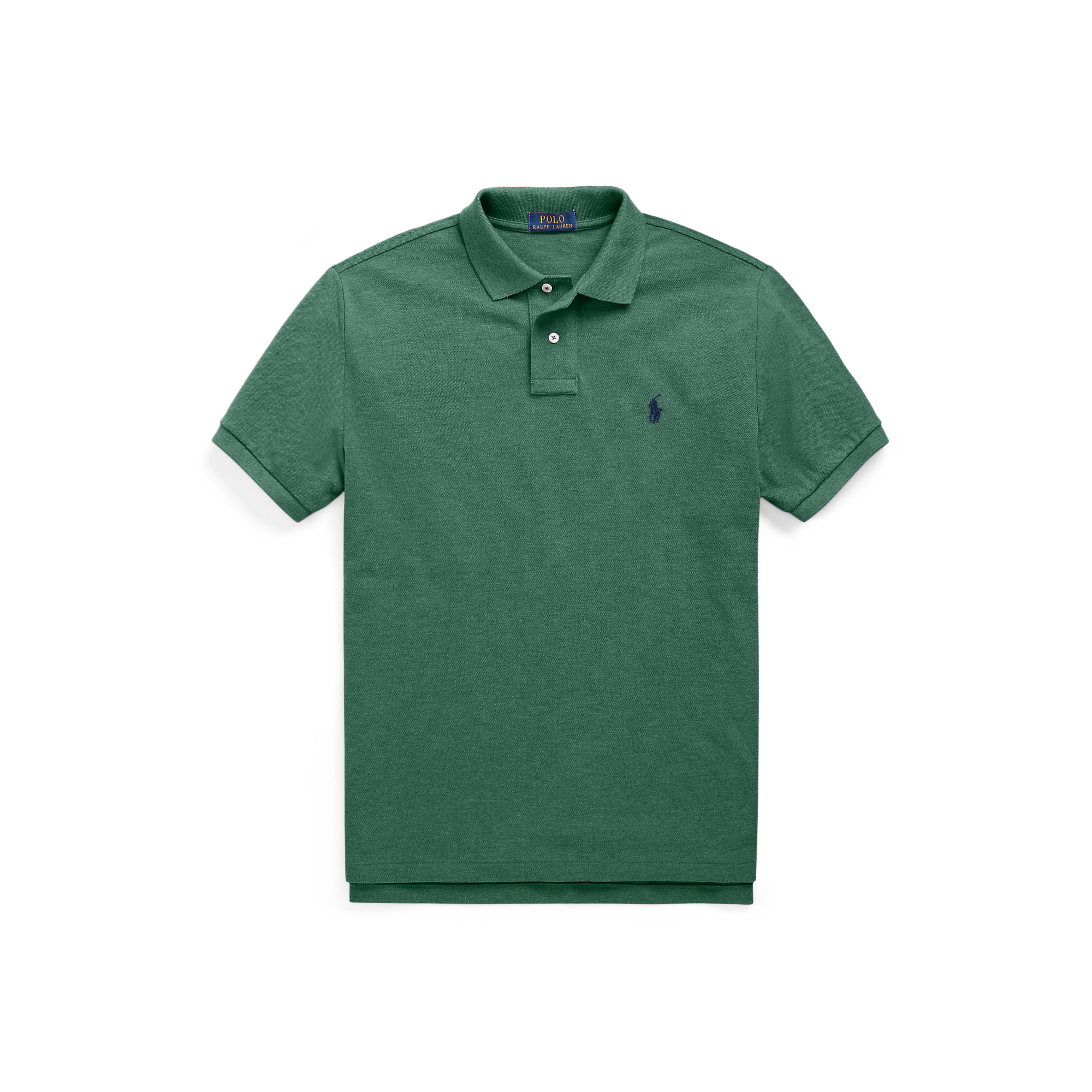 Polo custom-fit en coton piqué | Vert