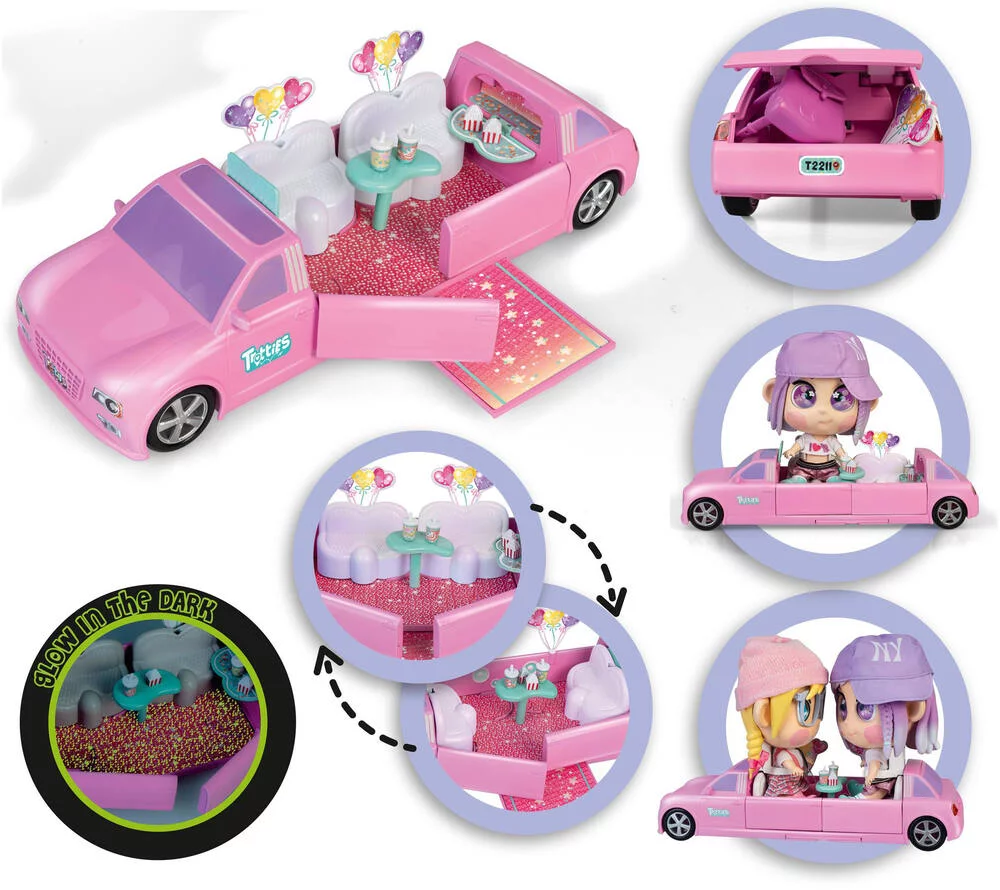 TROTTIES - POUPEE TROTTIES 25 CM EMMA AVEC LIMOUSINE