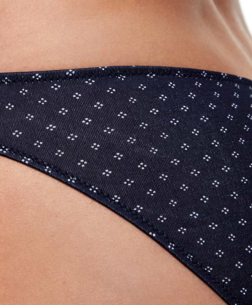 7 calcinhas clássicas de algodão estampado