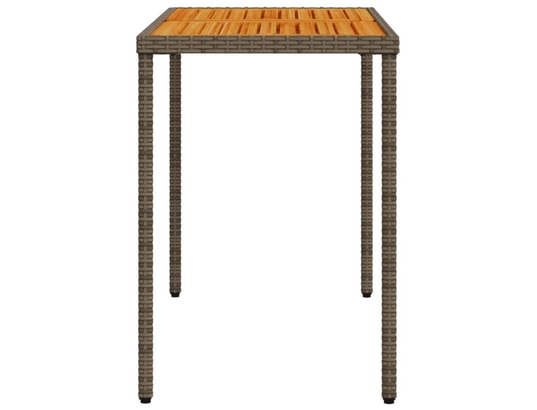 VIDAXL - Table de jardin avec dessus en bois d'acacia gris 115x54x7...