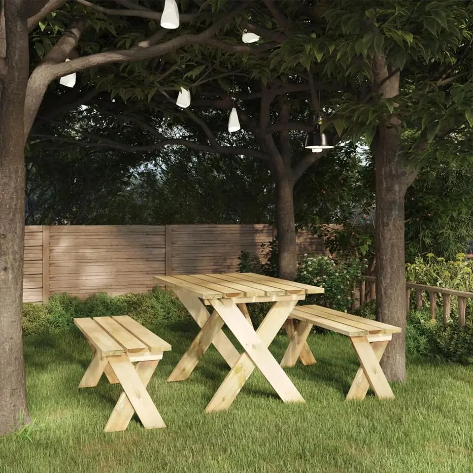 vidaXL - Tuinbank - Grenenhout grenenhout - 110 cm