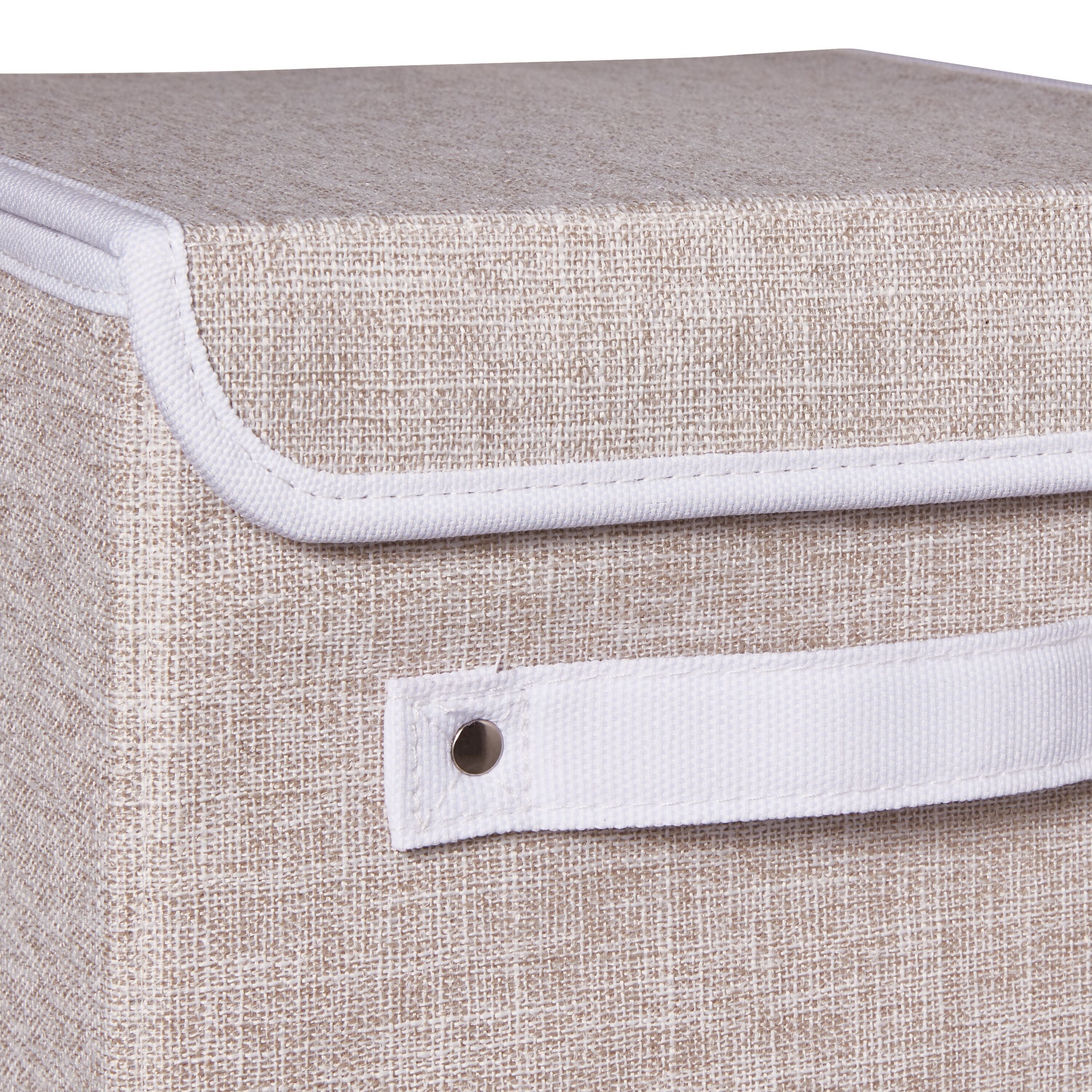 BIANCA Aufbewahrungsbox - Beige / B: 25.0 cm x T: 25.0 cm x H: 25.0 cm