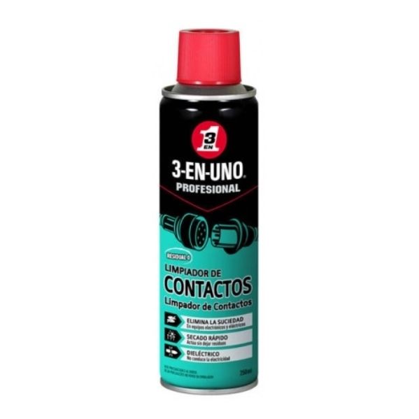 WD-40 3-EN-UNO Spray Limpa Contactos 250ml - 34474