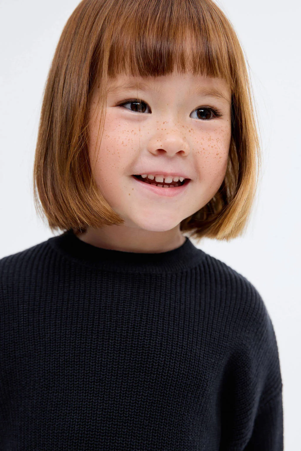 Mango Kids midi jurk gebreid marine