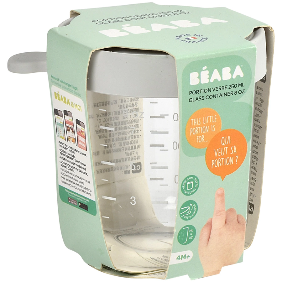BEABA® Aufbewahrungsbehälter 250 ml hellgrau