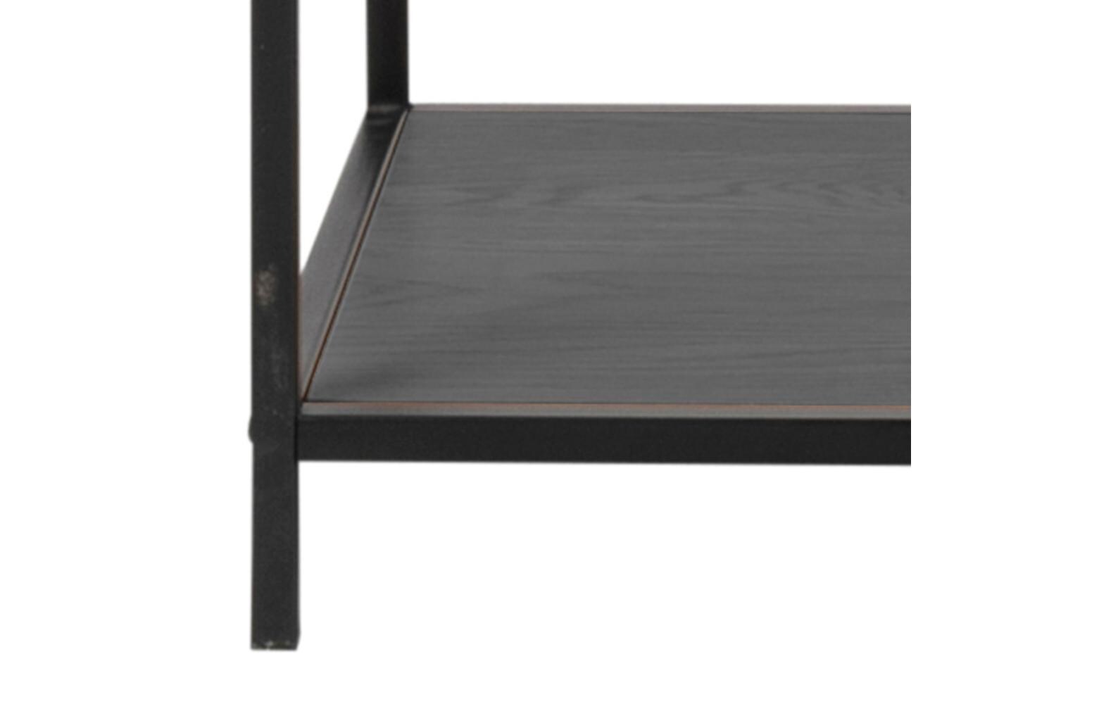 Regal Seaford 114 x 35 x 185 cm, Schwarz<br>Bücherregal