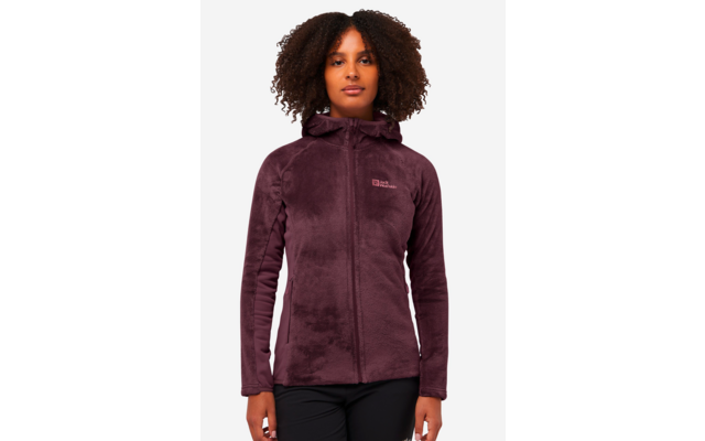 Jack Wolfskin Rotwand Hooded Damen Fleecejacke mit Kapuze