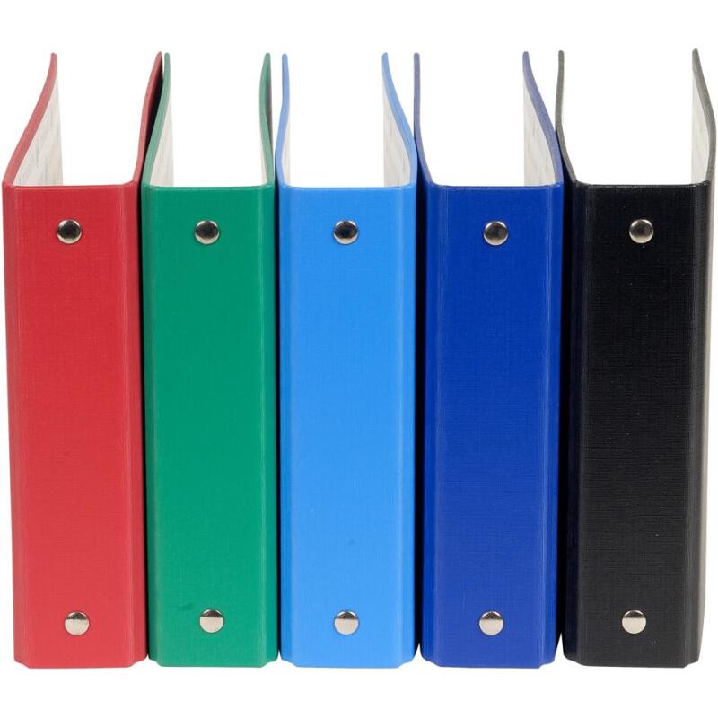 Classeur 2 anneaux cartonné fiche bristol Exacompta A5 - Dos 4 cm