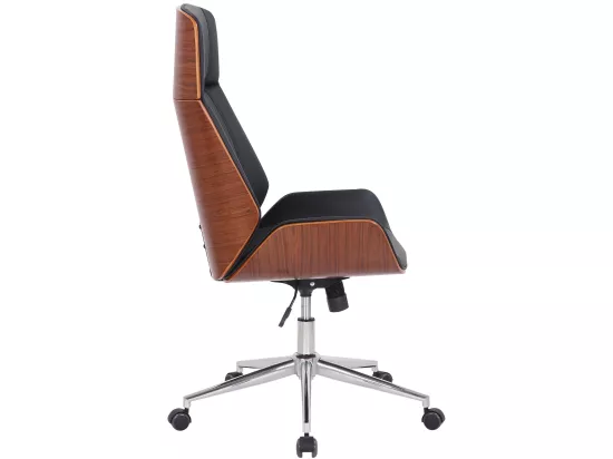 Fauteuil de bureau Varel - Noyer - Noir110.00