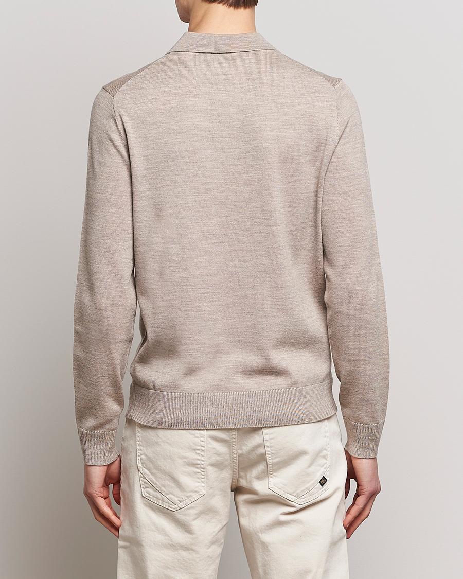 Morris Merino Polo Knit Khaki