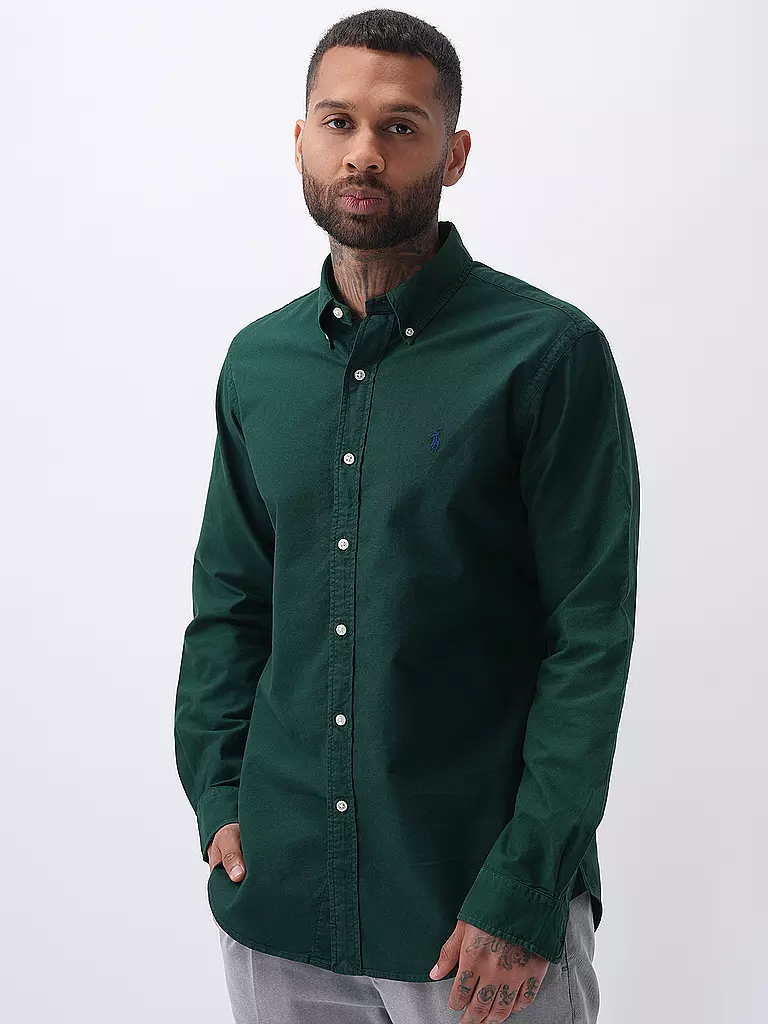 POLO RALPH LAUREN Hemd Custom Fit dunkelgrün