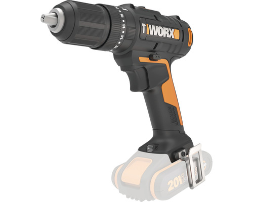 WORX 20V 50Nm snoerloze slagboormachine WX370.9 + GRATIS bonusartikel: 20V accu WA3644 (4,0Ah)