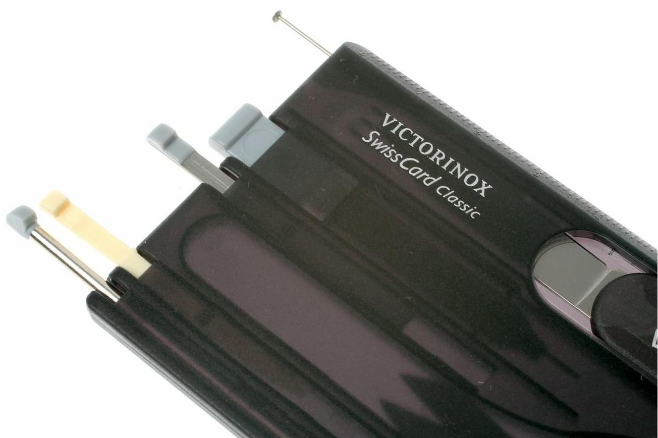Victorinox SwissCard Classic transparant zwart 0.7133.T3