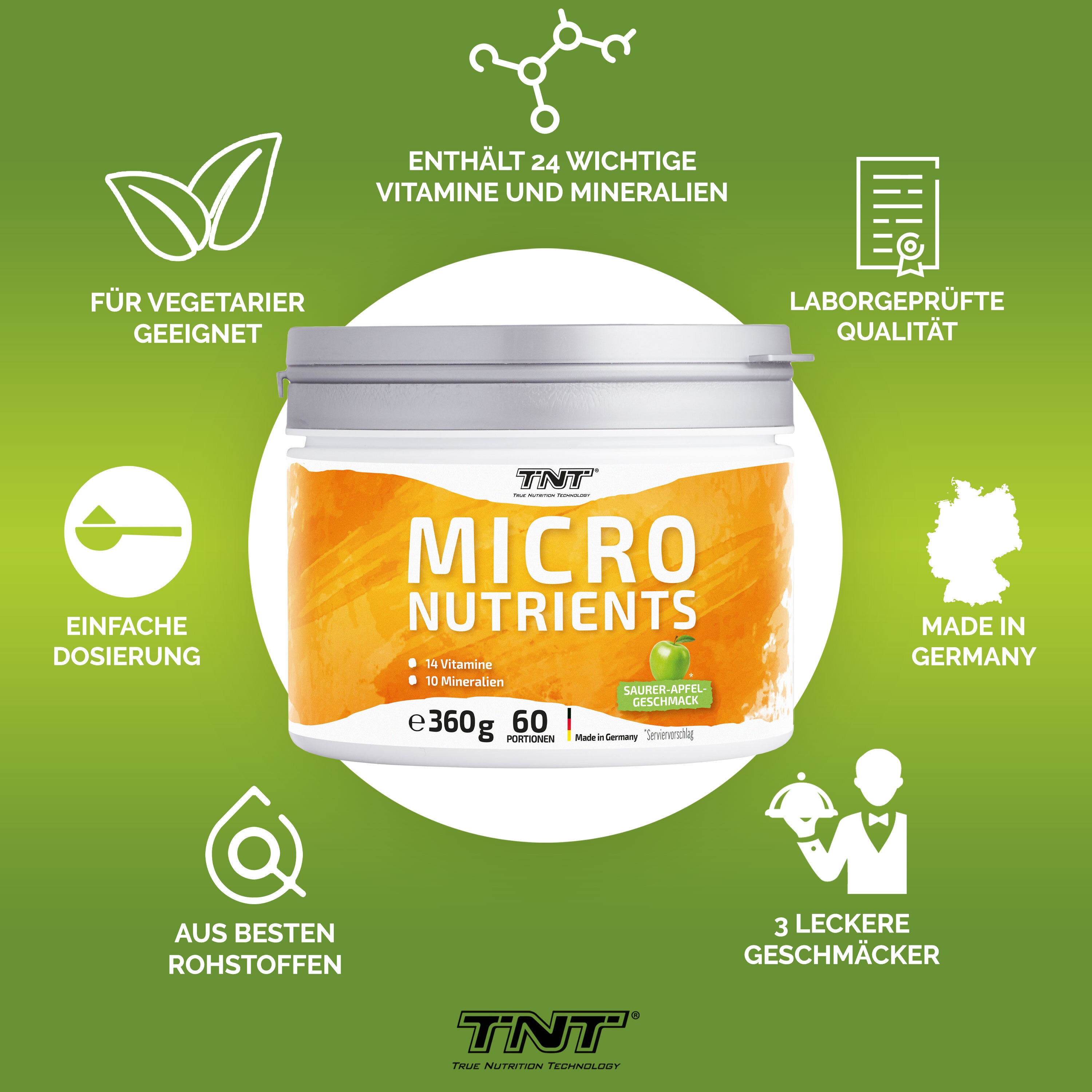 TNT Micronutrients 24 wichtige Vitamine und Mineralien und Nährstoffe