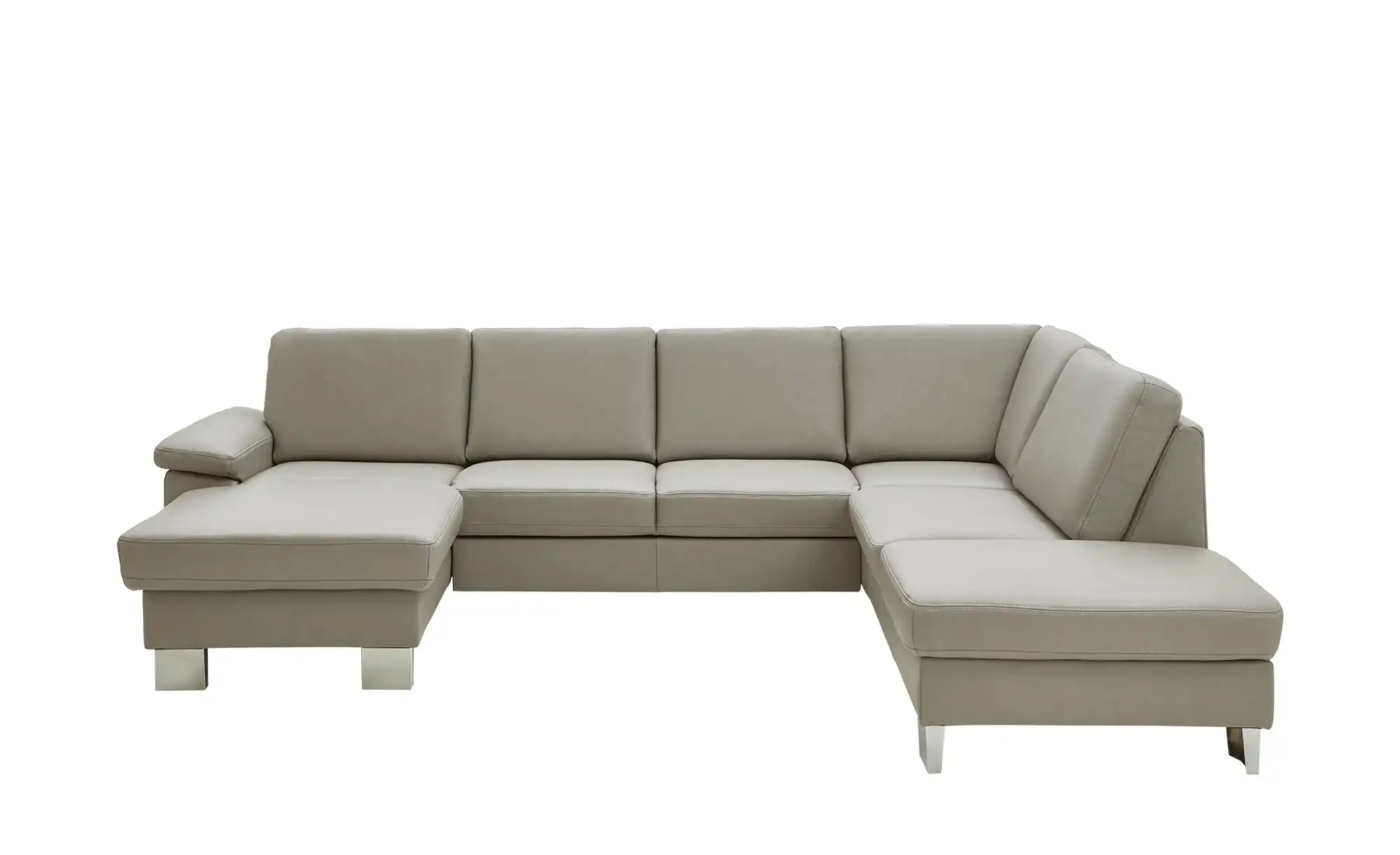 meinSofa Wohnlandschaft mit Sitz- und Rückenbezug aus Echtleder Samu-L