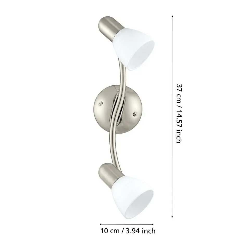 EGLO Dakar 1 Opbouwspot - E14 - 37 cm - Nikkelmat