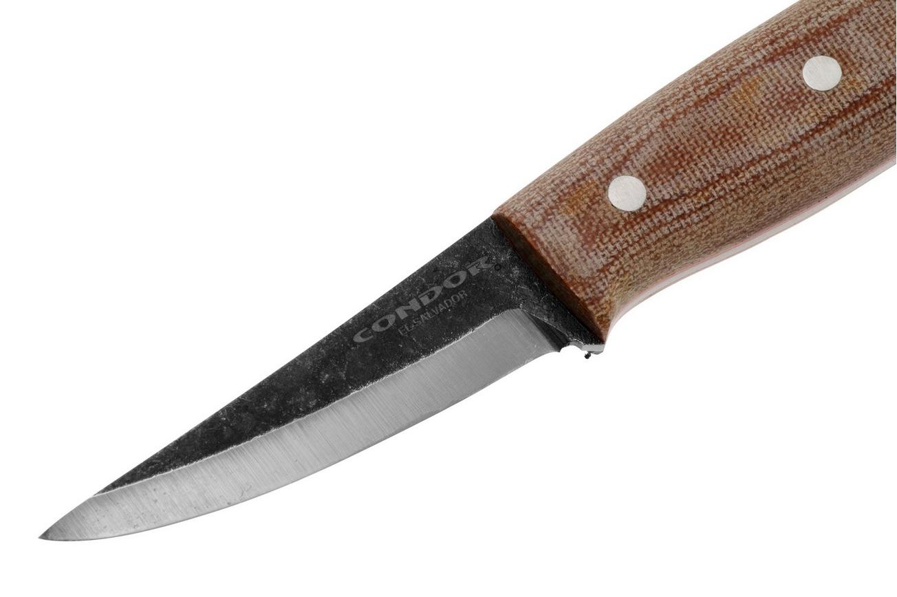 Condor Kambo Pukko CTK3973-30HC, 1075 Carbon Steel, Brown Micarta, bushcraftmes