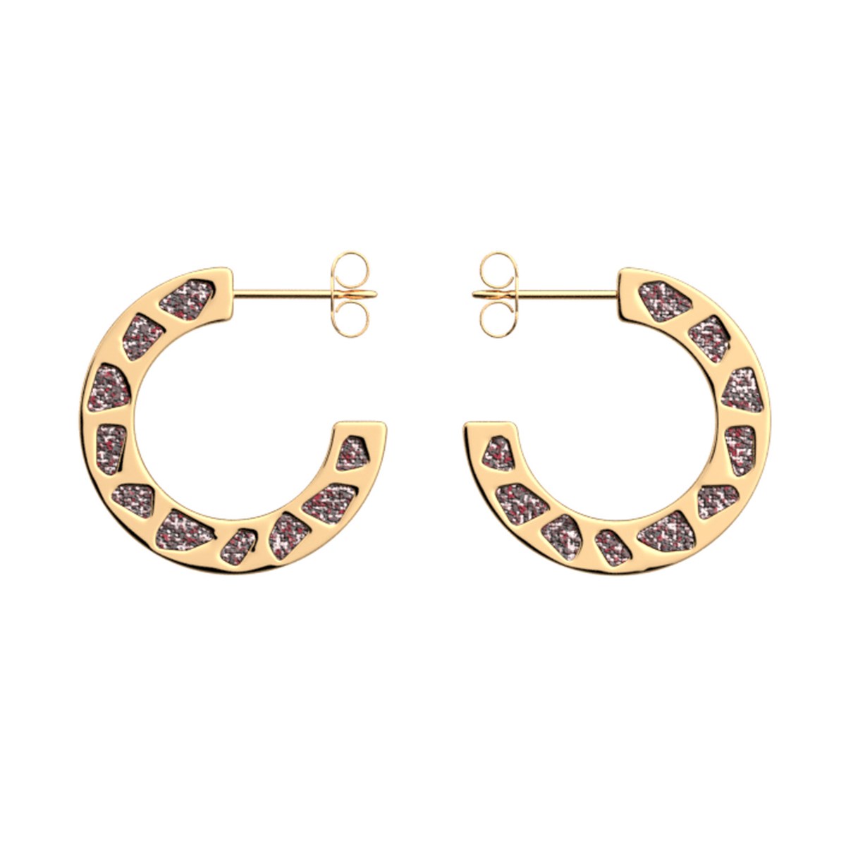Créoles Les Georgettes Gigi laque multicoloreCollection Les Cadettes