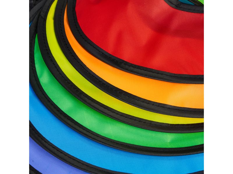 relaxdays Windrad Regenbogen 2er Set 130 cm Windspirale