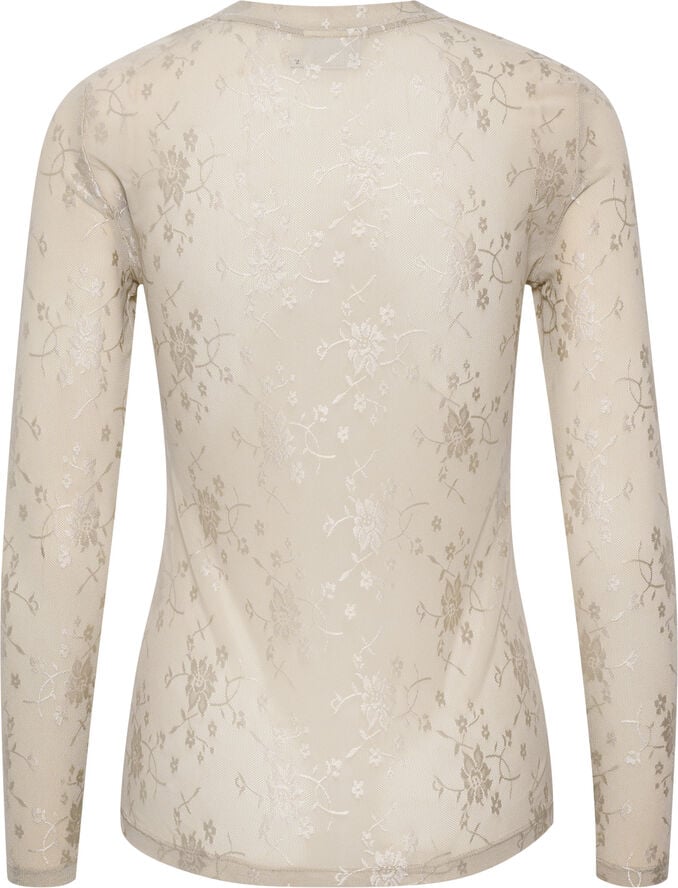 Kaffe KAnikka LS T-Shirt Feather gray