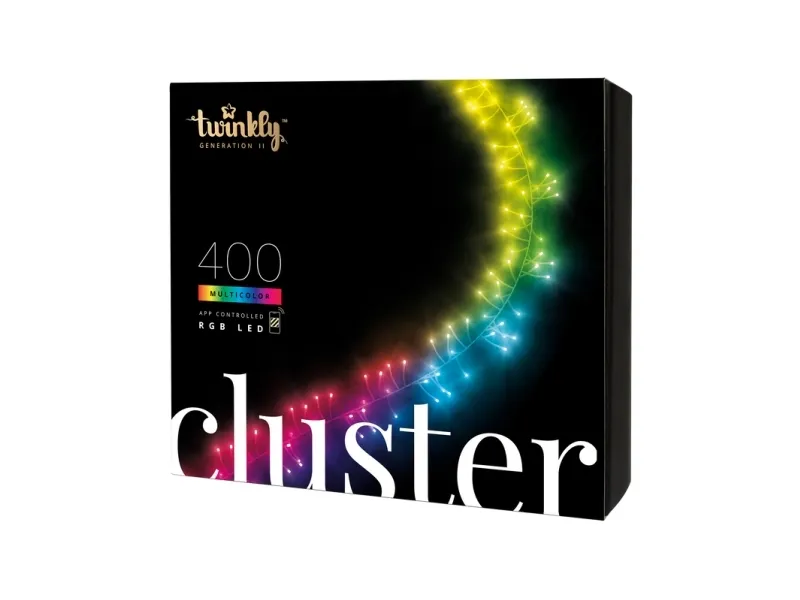 Twinkly Cluster 400 LED'er flerfarvet RGB - 6 meter/400 lys