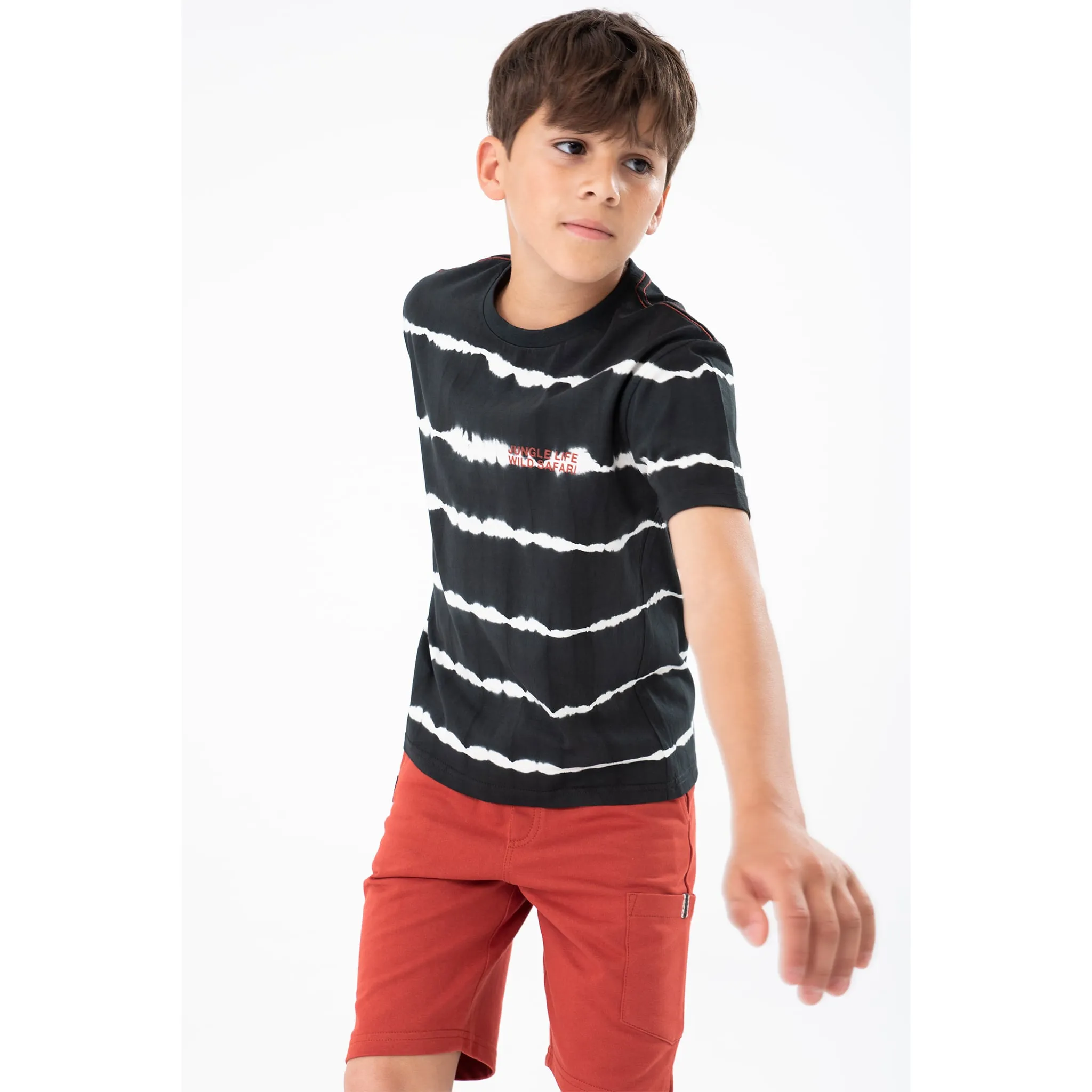 Boboli T-Shirt Rayé Shibori 4-8ans