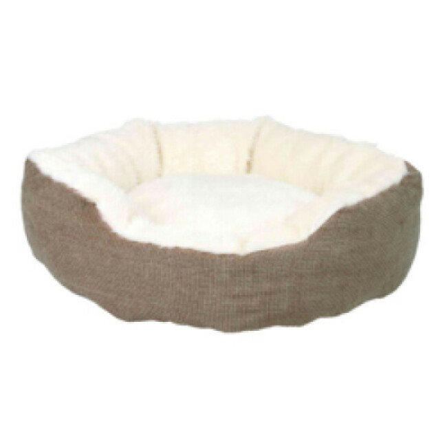 Panier en tissu marron et blanc Yuma Trixie