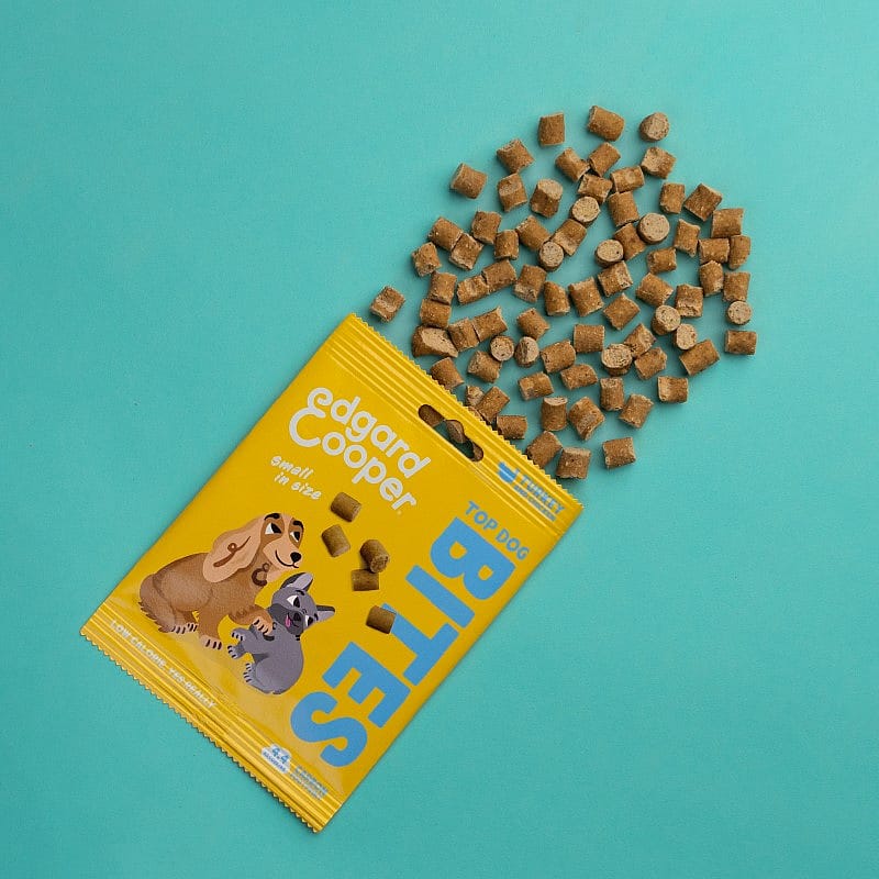 Edgard & Cooper Top Dog Bites Kalkoen & Kip 50 gram small | 13527