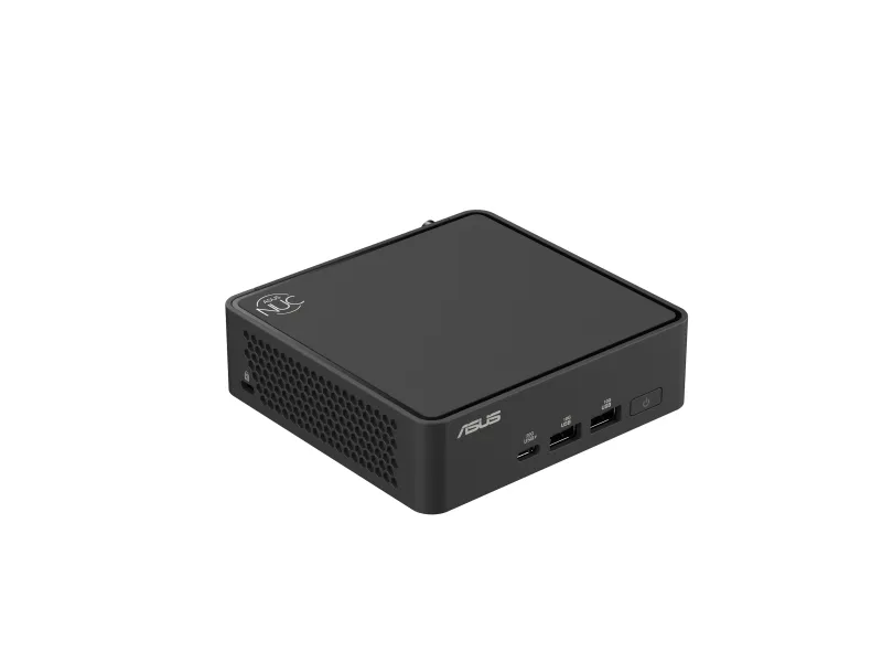 ASUS NUC 15 Pro Slim Kit RNUC15CRKU500002 - Barebone - mini PC 1 x Core 5 225H / op til 4.9 GHz - RAM 0 GB - Arc Graphics 130T - IEEE 802.11ax (Wi-Fi 6), IEEE 802.11be (Wi-Fi 7), Bluetooth 5.4 - sort