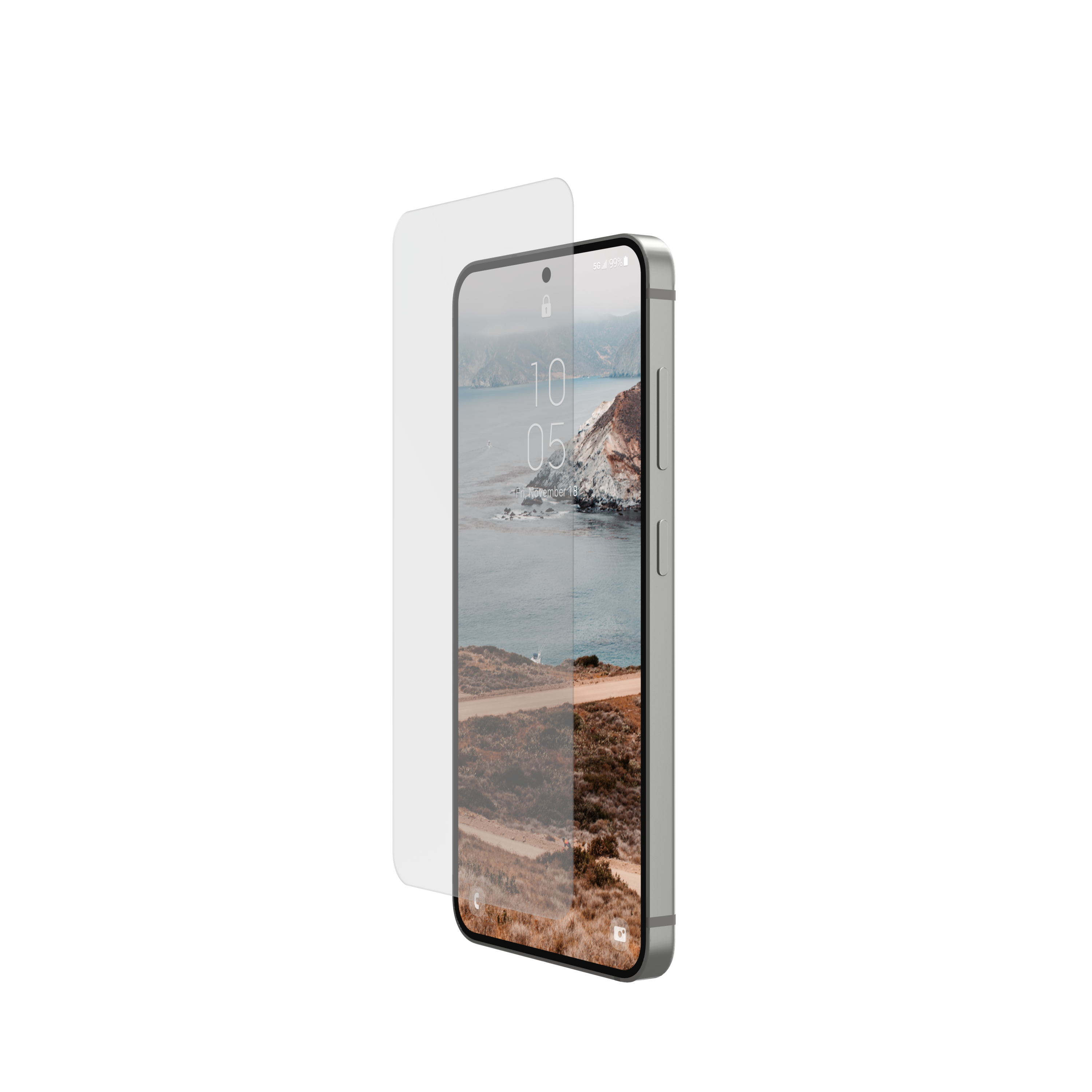 Samsung Galaxy S25 Shield Plus Antibakterielles Panzer Glas Case Friendly   Montagerahmen (24447111NA)
