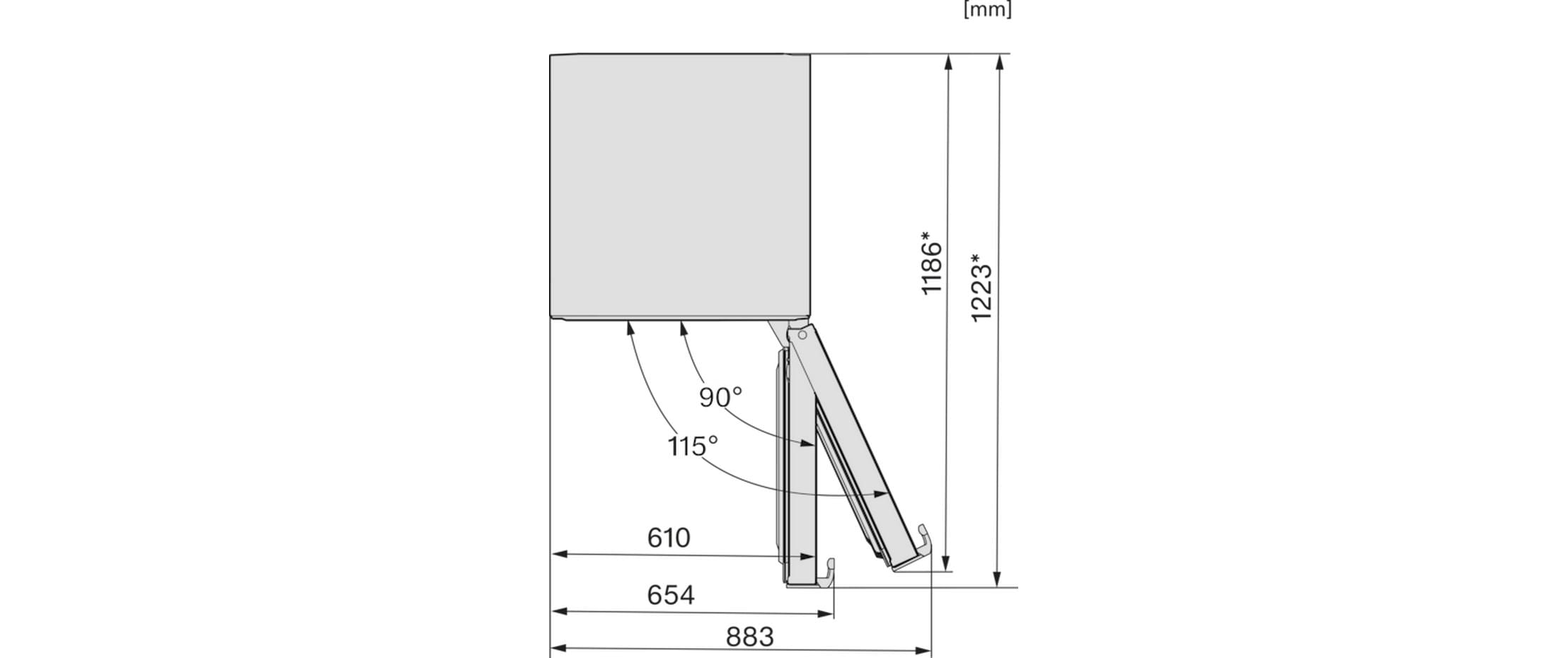 Kühlschrank KS 4783 DD Rechts<br>Freistehender Kühlschrank