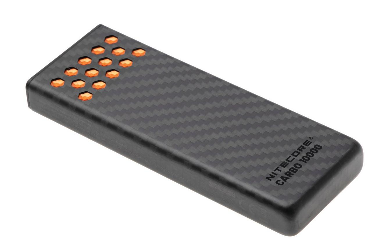 Nitecore CARBO10000 Gen2 Powerbank, 10.000 mAh, oranje