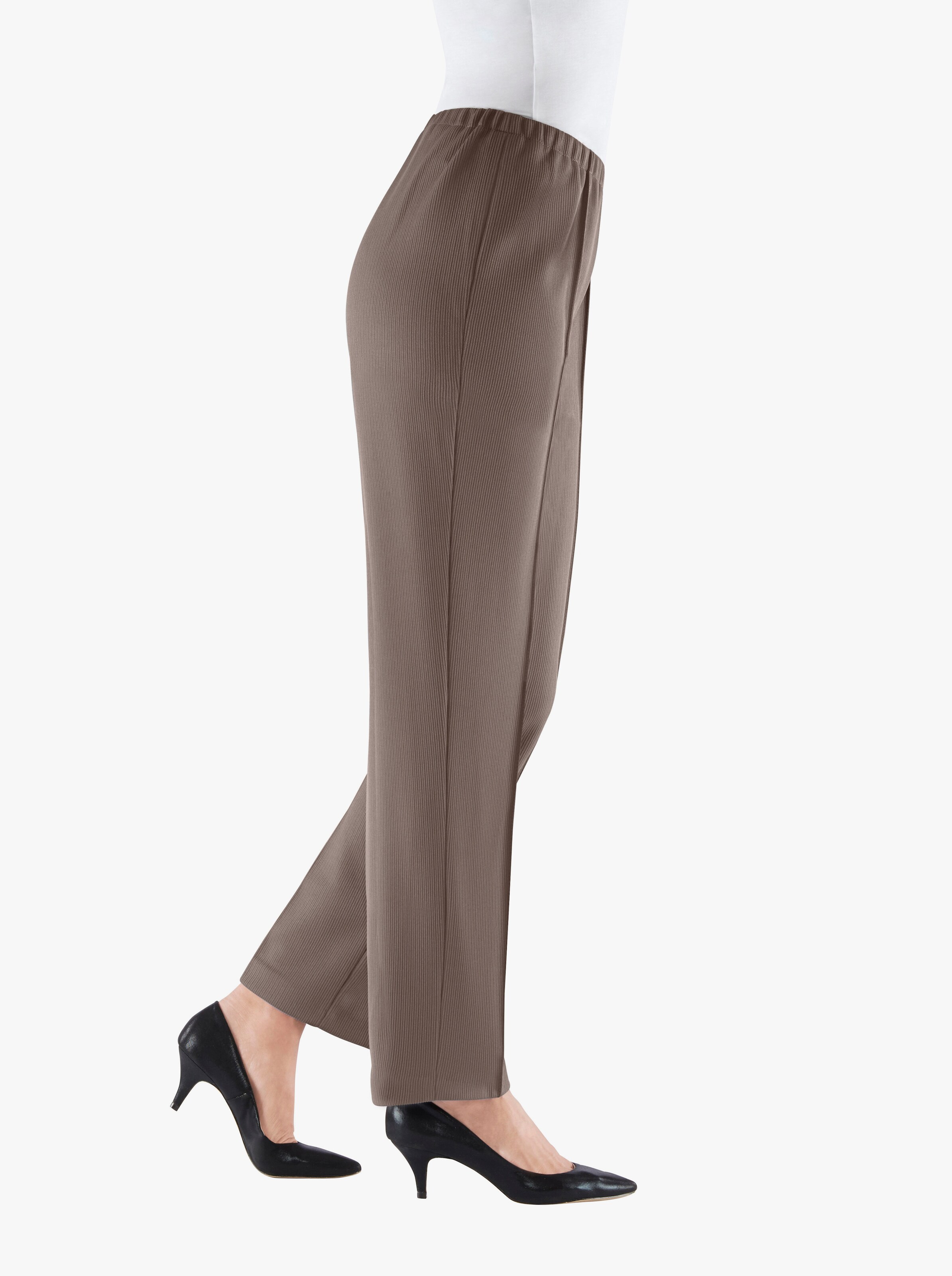 Jerseyhose mit Ripp-Struktur