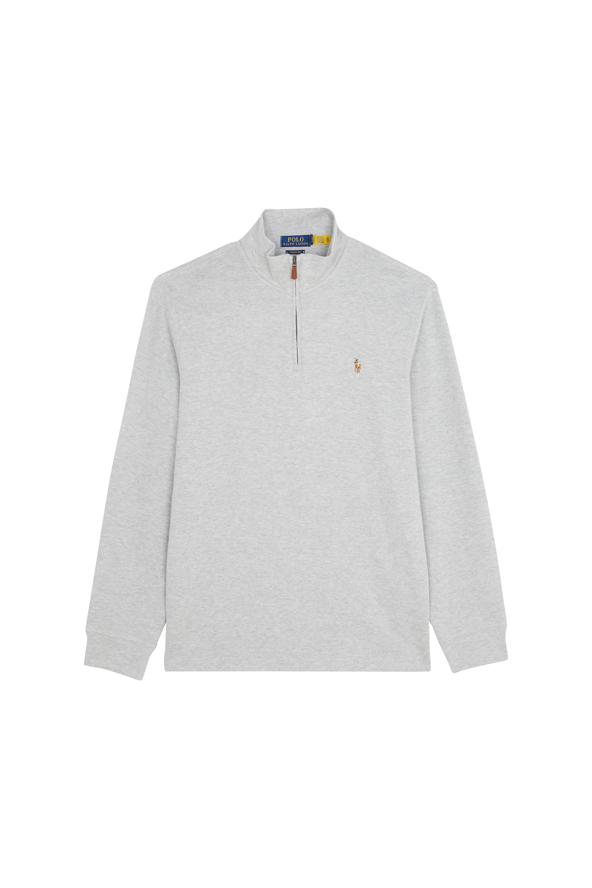 POLO RALPH LAUREN Pull ESTATE RIB-LSL-KNT Gris