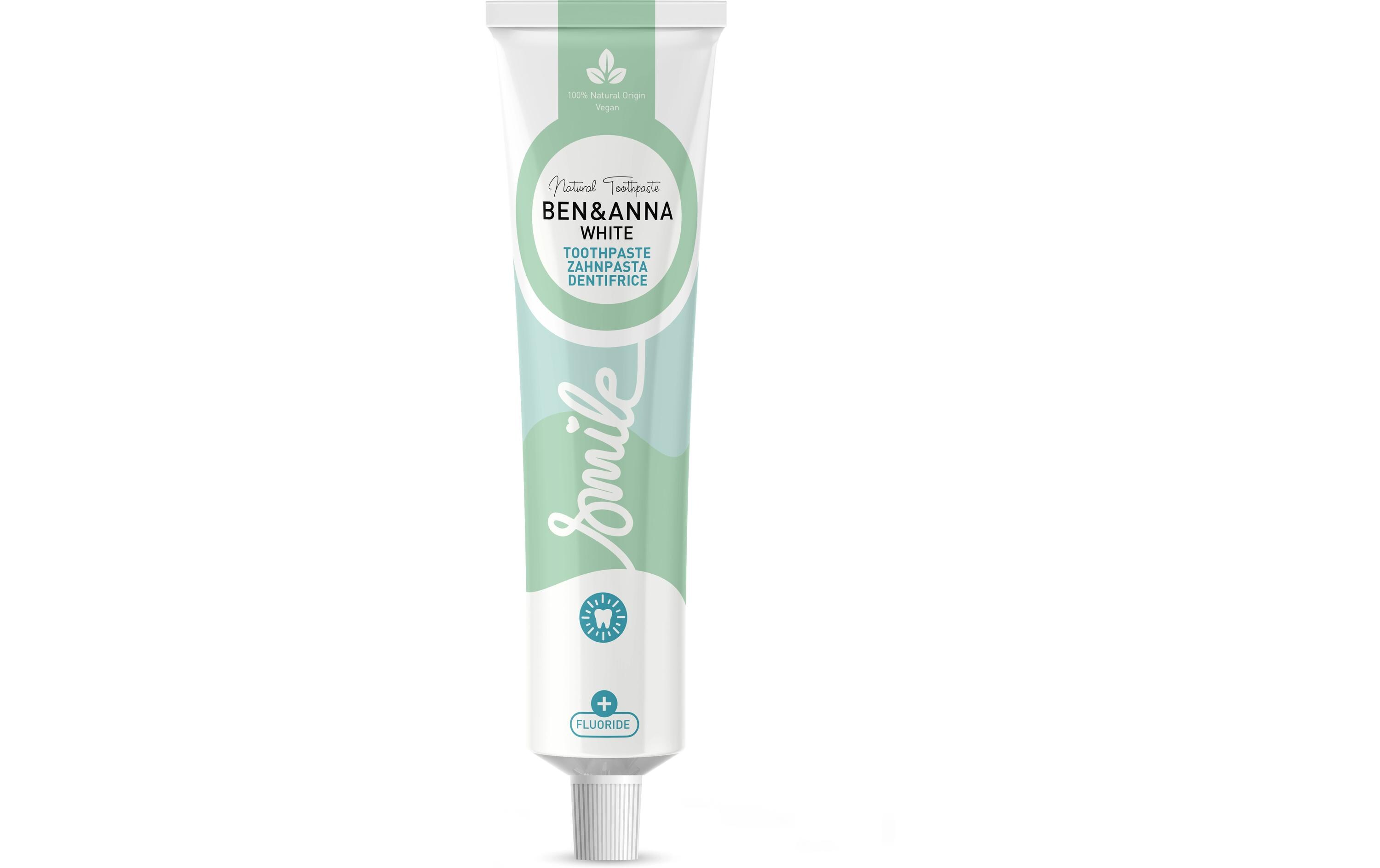 Zahnpasta White Fluoride 75 mlNatürliche, vegane Zahnpasta mit Menthol-Geschmack