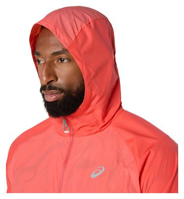 Veste coupe-vent Asics Road Packable Rouge Homme