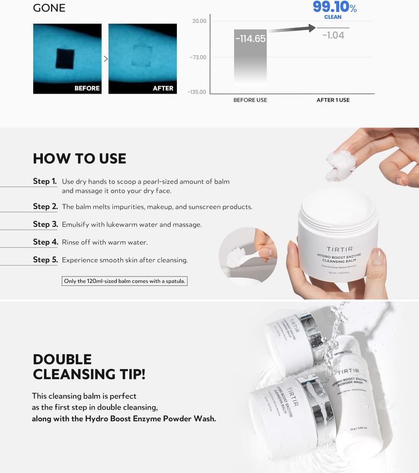 TIRTIR - Hydro Boost Enzyme Reinigende Balsem