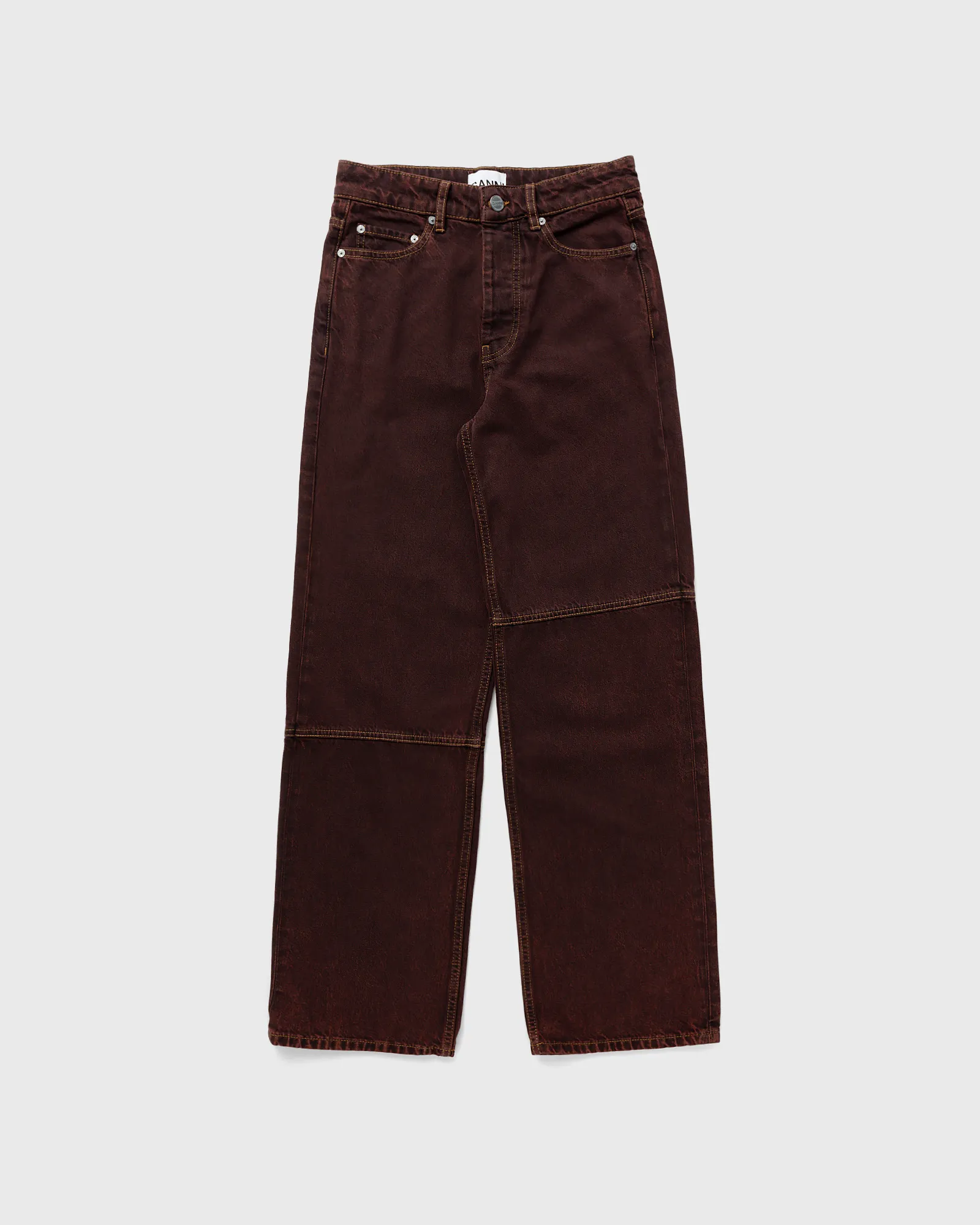 Ganni Overdyed Bleach Denim Izey