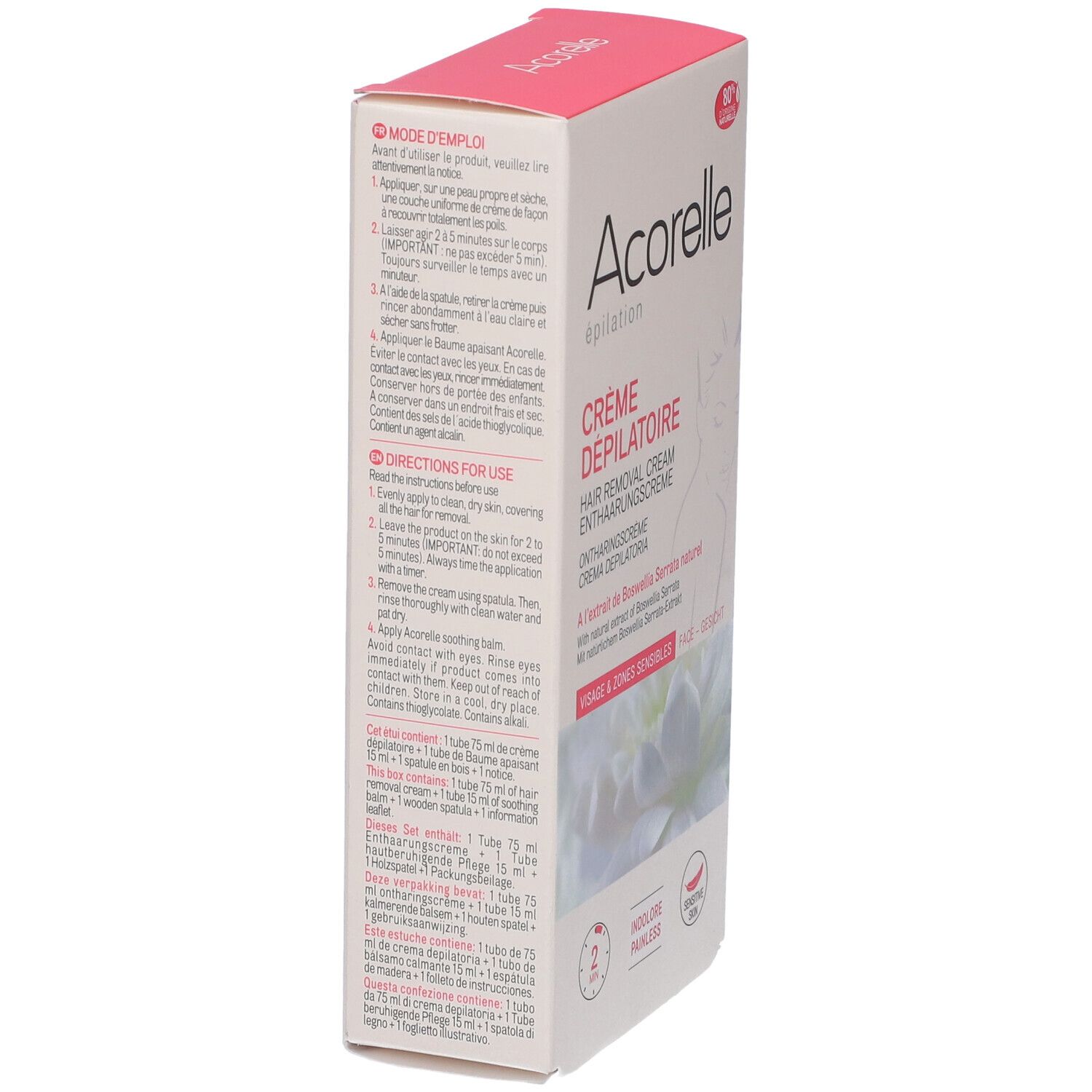 Acorelle Enthaarungscreme Gesicht 75ml