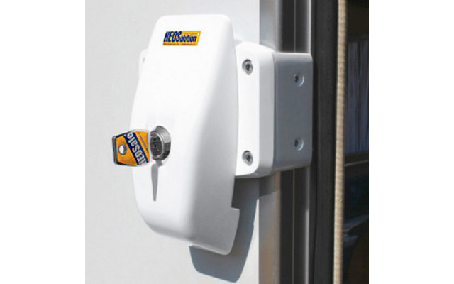 HEOSafe Door Frame Lock Zusatzschloss mit Befestigungsplatte für die Montage an Türrahmen, Serviceklappen und Heckgaragen