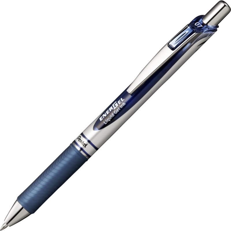 Stylo roller Pentel Energel BL77 écriture moyenne - Pochette de 4 couleurs assorties