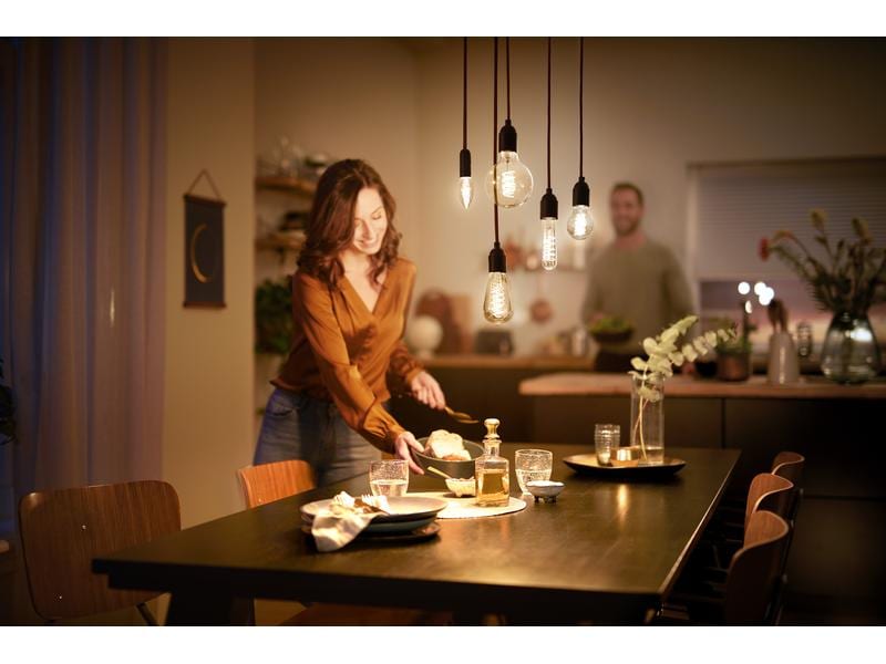 Philips Pendelleuchte Vintage E27, Rosegold Schnurpendel