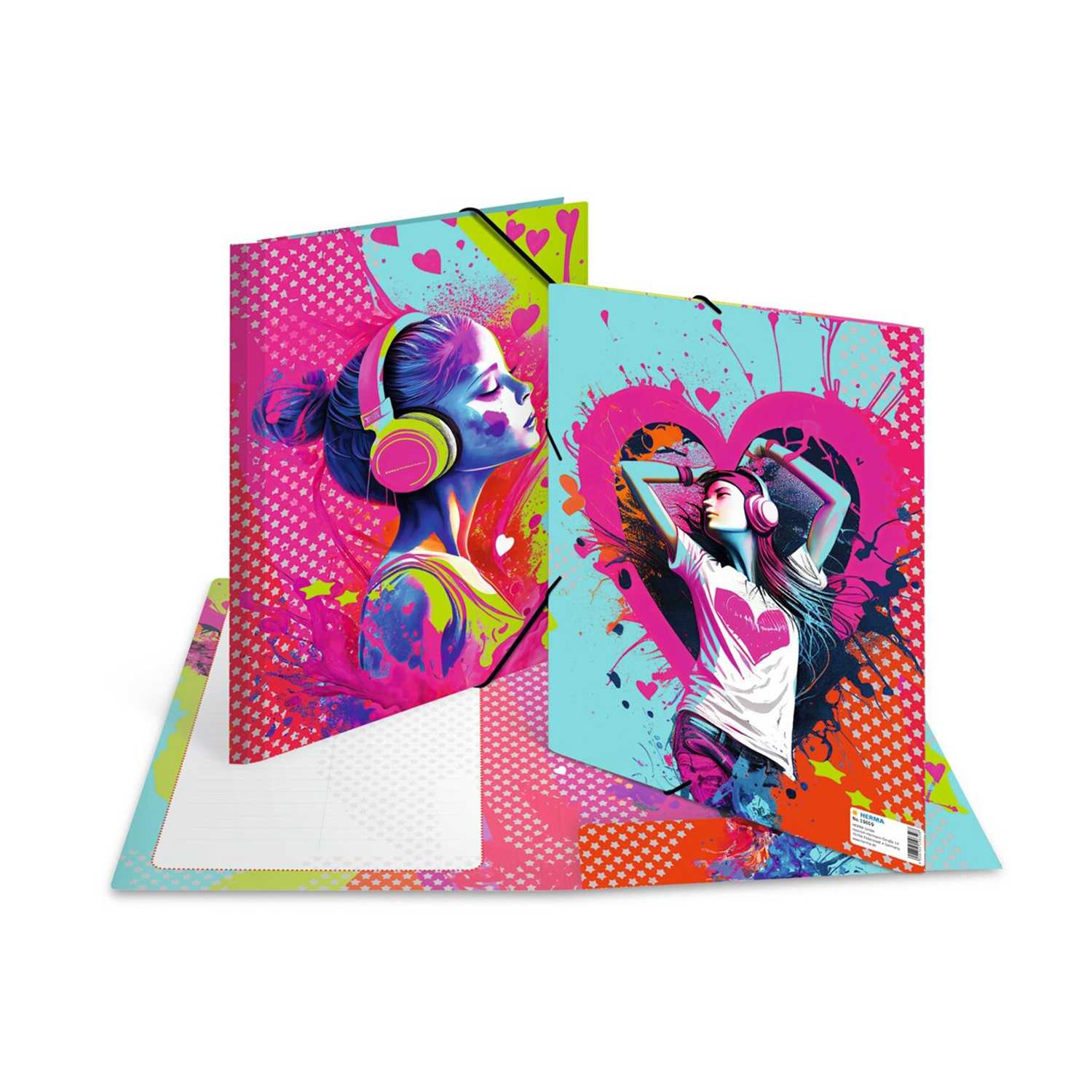 Sammelmappe Music Girl A4 Karton
