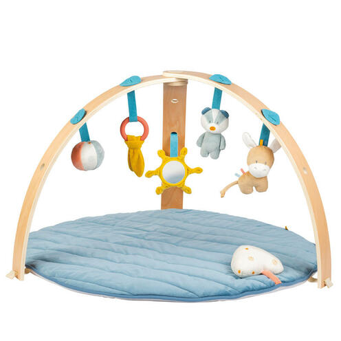 Tapis d'éveil + arches bois Félix&Léo multicolore - NATTOU