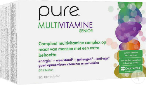Pure Multivitamine Senior Complément Alimentaire 60 Comprimés