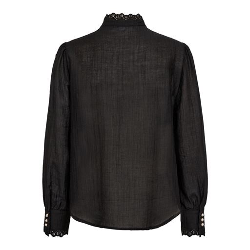 Co'Couture AngieCC Anglaise Skjorte, Black, M