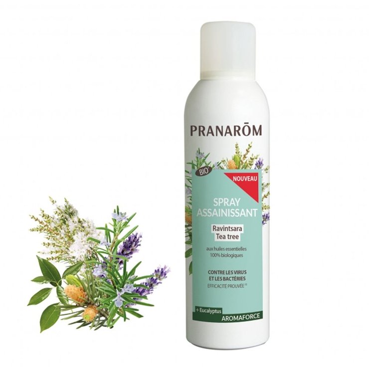 Spray Assainissant Ravintsara - Tea Tree Bio 400ml Aromaforce pranarom