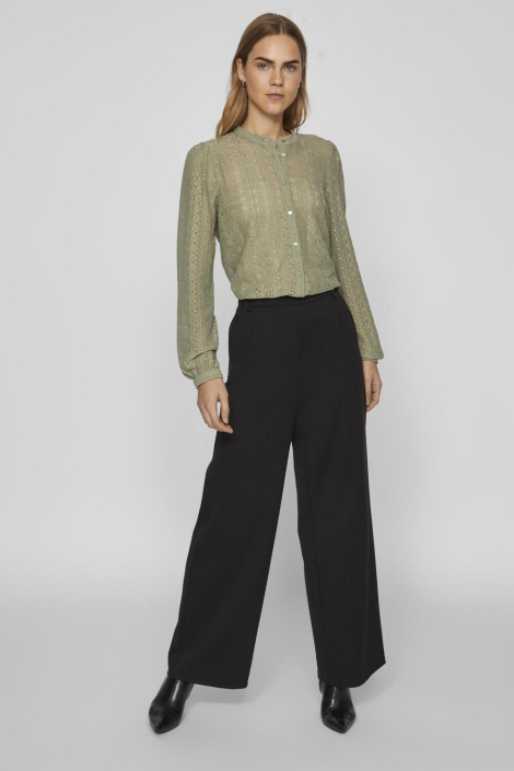 Vila groene dames blouse