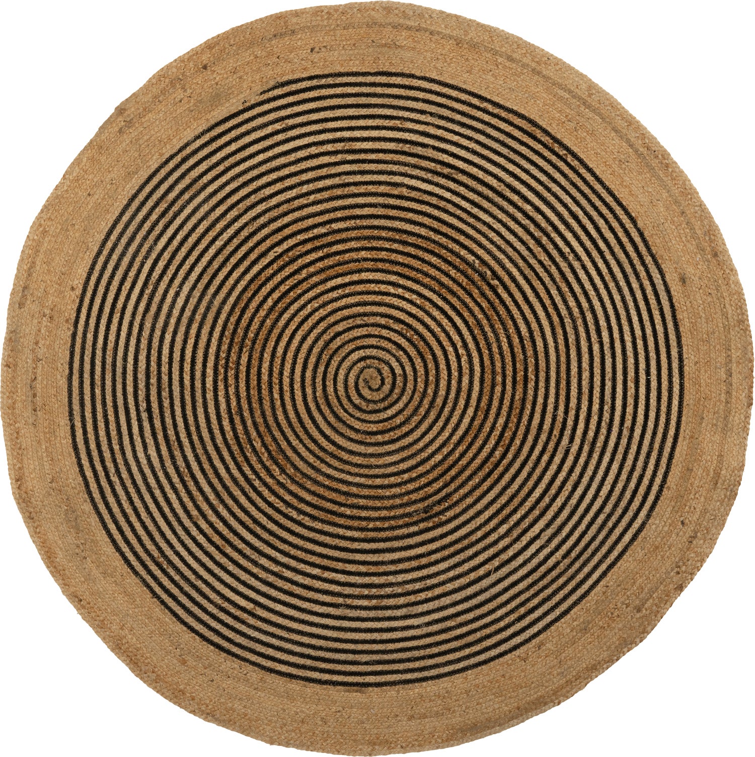 Intratuin vloerkleed Moela lijnen naturel / zwart D 150 cm