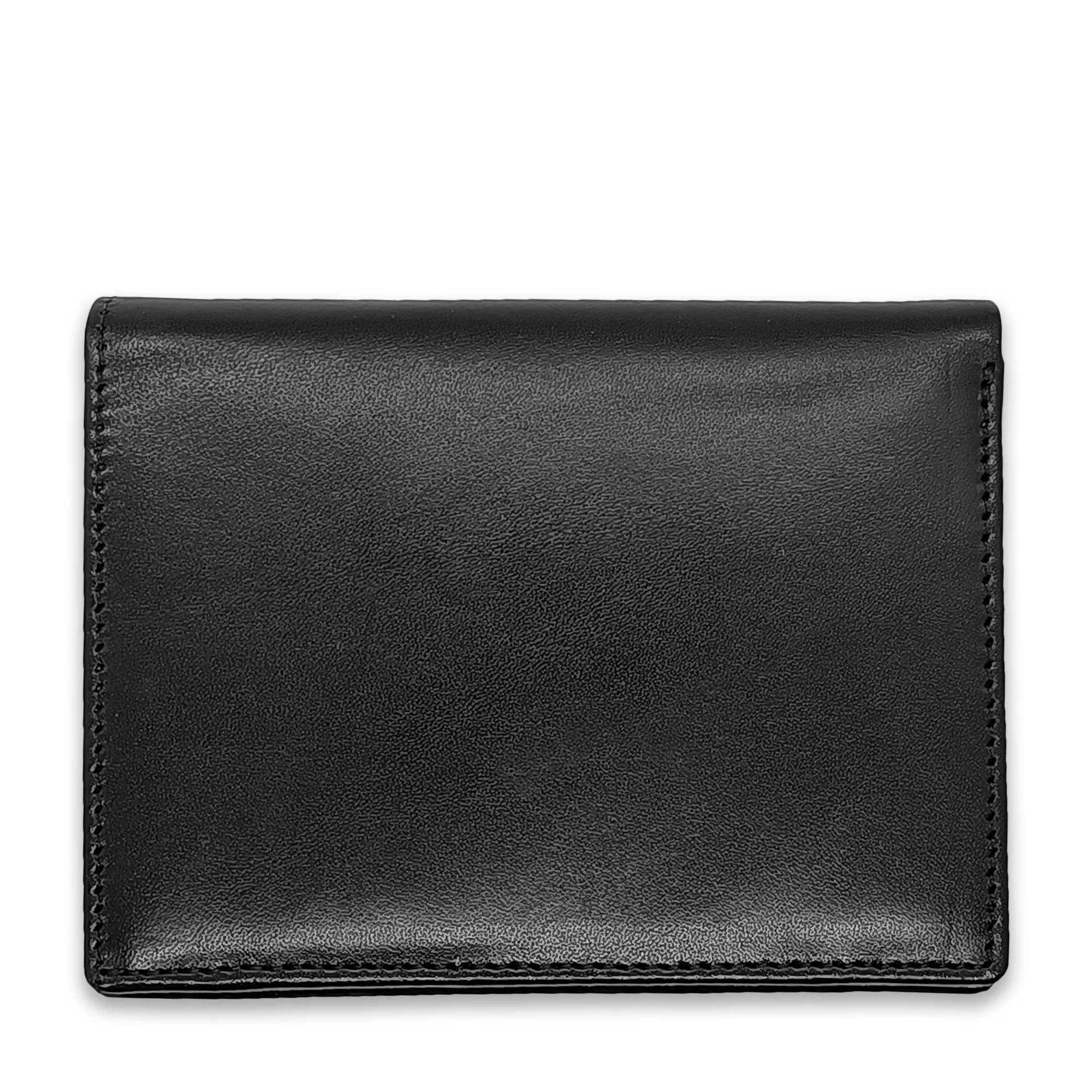 Portefeuille noir en cuir